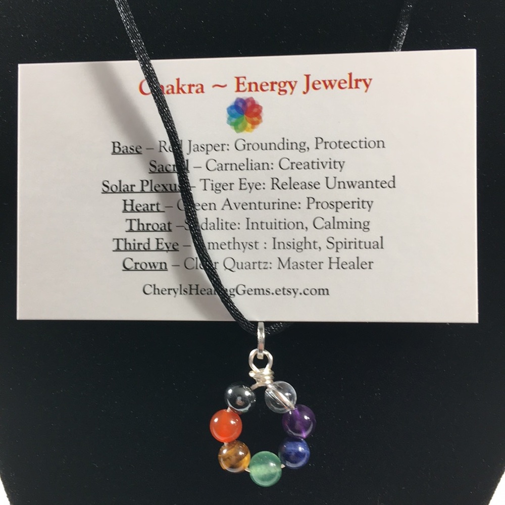 Handmade chakra energy jewelry